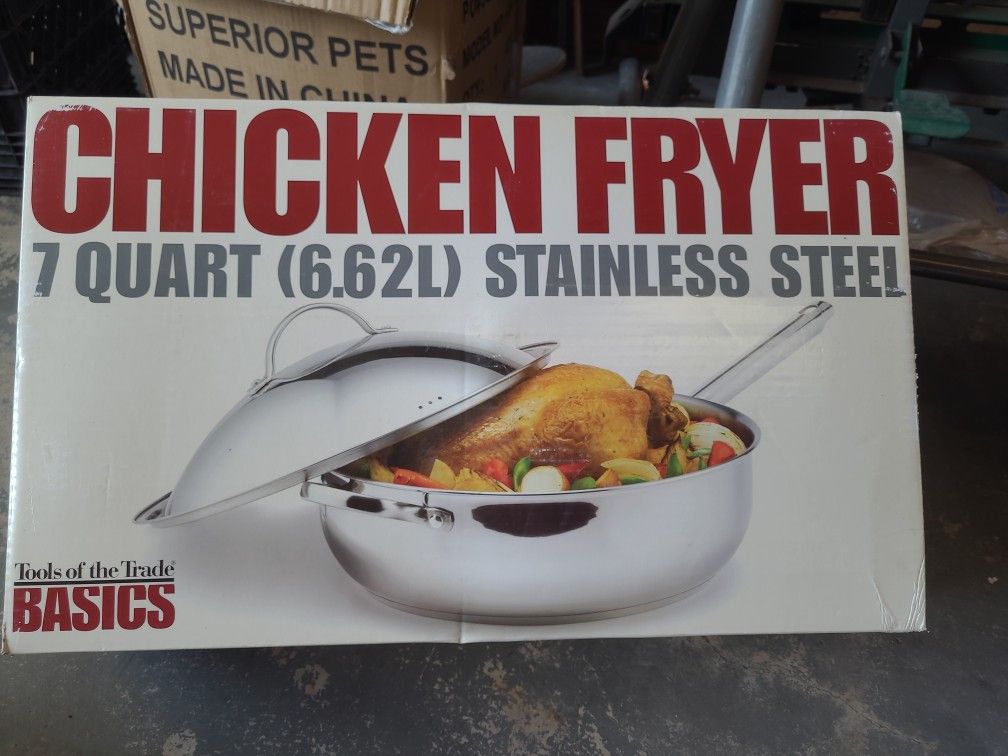 Chicken Fryer Stainless Steel New