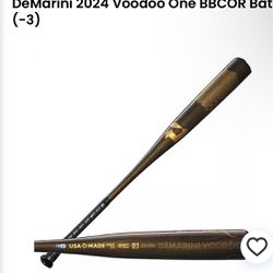 DeMarini 2024 Voodoo one BBCOR 34/31 Baseball Bat 