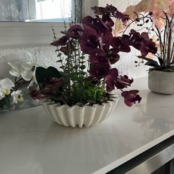 Beautiful Deep Purple Orchid Arrangement 
