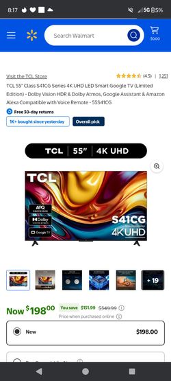 Tcl 55 inch TV