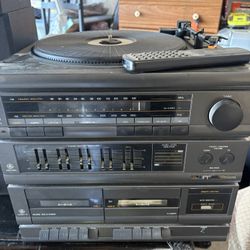 Record Player With Speakers