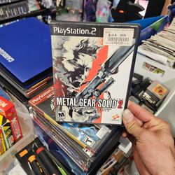 Metal Gear Solid 2 (PlayStation 2, 2001) Cib Complete w/ Reg.Card TESTED PS2