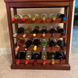 Bombay Company Wooden Wine Rack with Top Tray