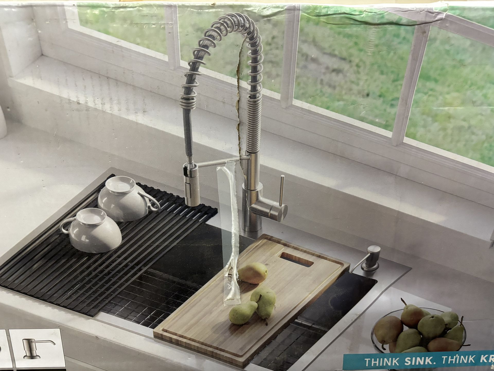 Kitchen Sink  Kraus Dual-mount 33-in x 22-in Stainless Steel Kitchen Sink