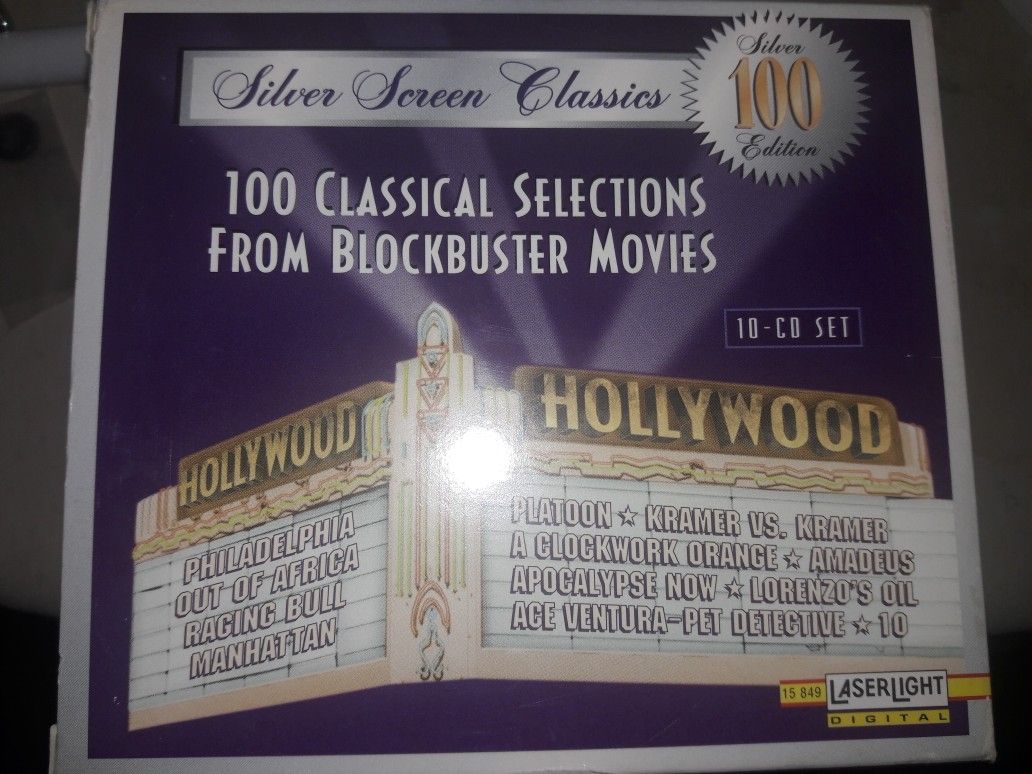Classical Movie cds ten of them all new. Amazing!