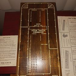 Four Track Cribbage Board 