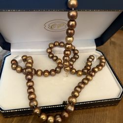 Chocolate Fresh Water Pearl Set