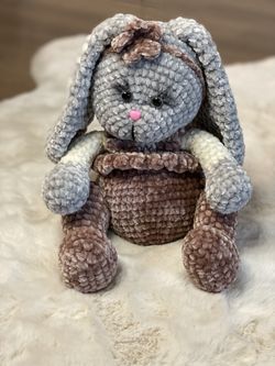 Crochet Bunny, Handmade Toy, Animal Toy, Christmas Gift
