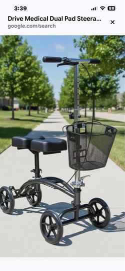 Drive medical steerable knee walker
