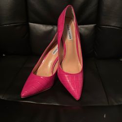 Steve Madden Crocodile Perfect Condition Hot Pink