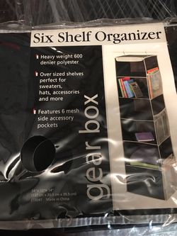 Six shelf organizer