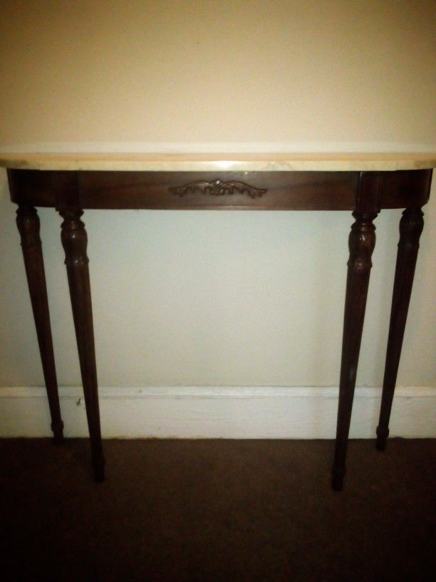 Antique French Style Marble Top Table 