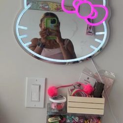 New 14x12 Hello Kitty Neon Lighted Neon Mirror Adjustable Brightness SHIPPING AVAILABLE