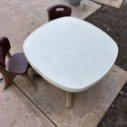 Kids Fisher Price Table And Two Chairs 