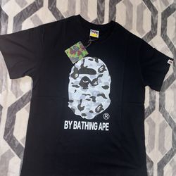 Authentic A Bathing Ape BAPE Camo Ape Head T-Shirt – Black – Size XL – New With Tags