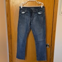 Flypaper Men's Blue Jeans 34x32 Straight Leg