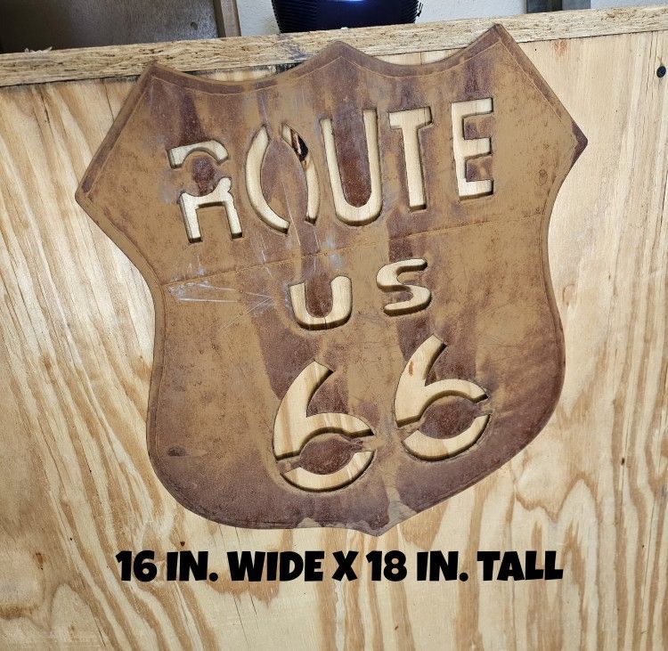 US ROUTE 66 METAL.SIGN