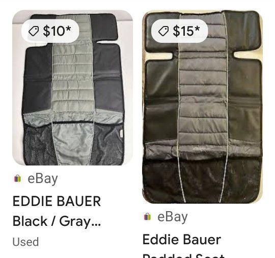 $10 For TWOEddie Bauer Padded Seat Protector, Use Under Car Seats