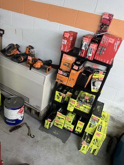 Milwaukee/Ryobi/rigid power tools