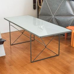 Ikea “Moment” Large Glass Table (Vintage, 1983 by Niels Gammelgaard)
