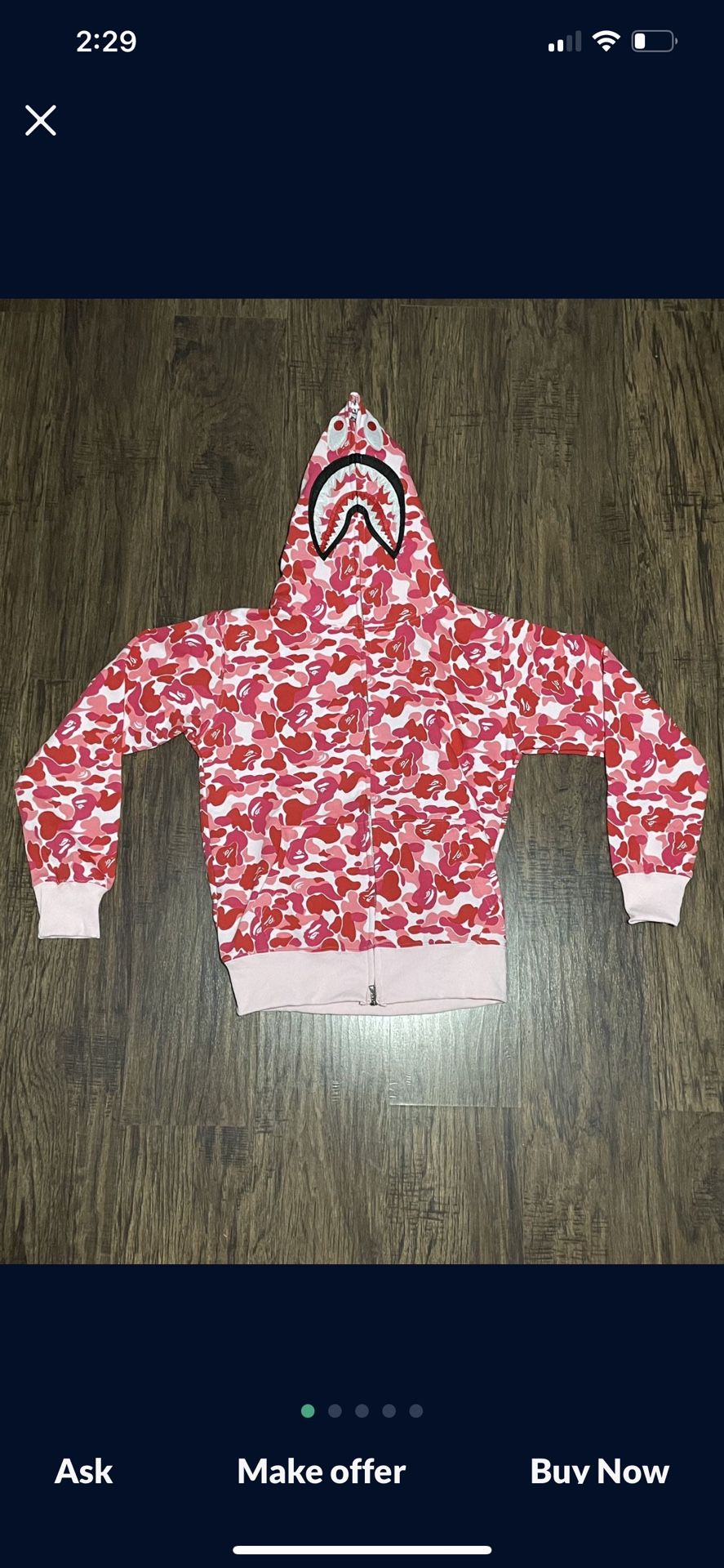 Pink Bape Hoodie