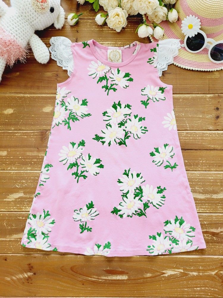 SIZE 8 GIRLS BOUTIQUE FLORAL KNIT LONG TUNIC