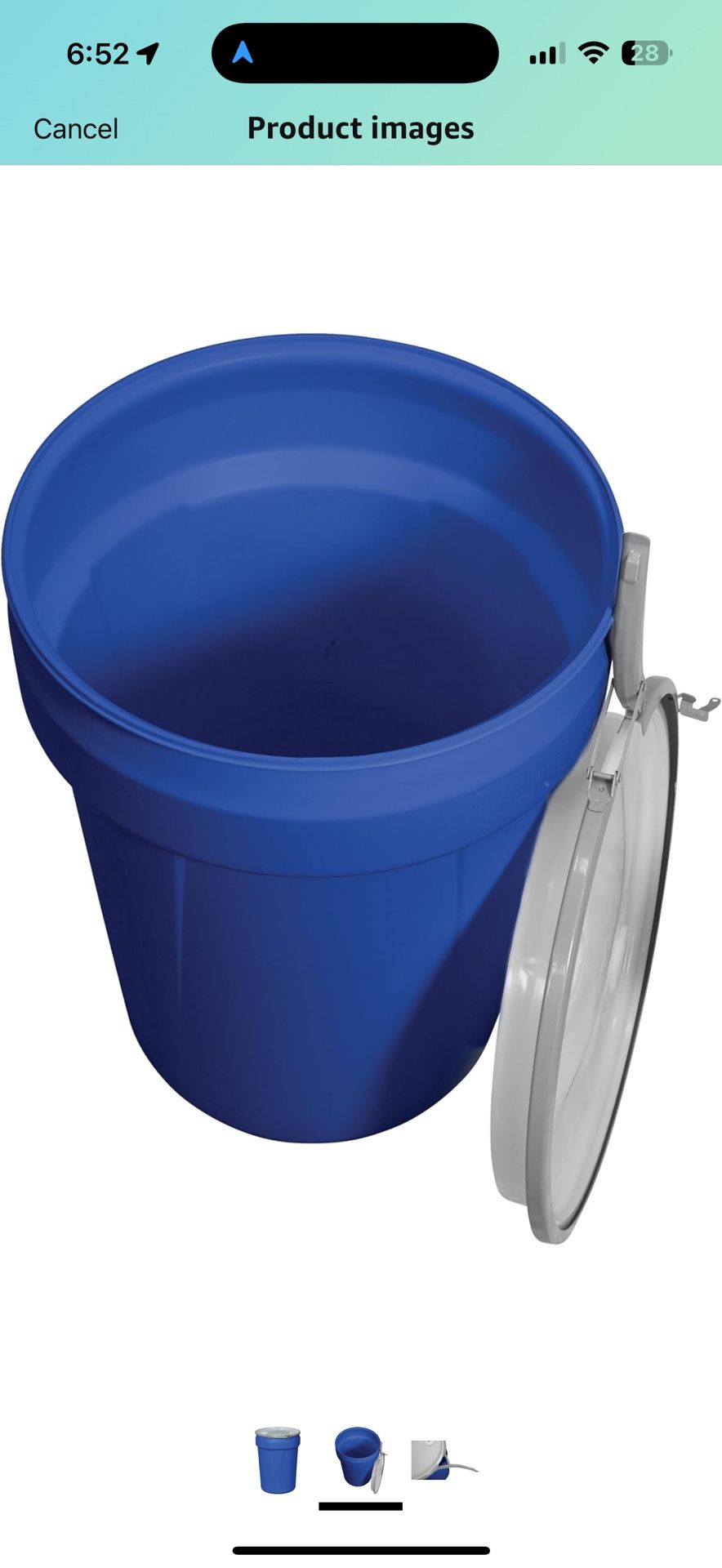 30 Gal Food Grade Fermentation Drum