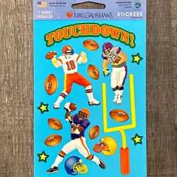 New Touchdown! Football Scrapbook Stickers