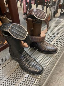 Botas de piel con cinturón horma Dubái con cierre