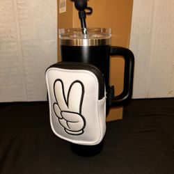 Mickey Mouse Icon Stainless Steel Travel Tumbler with Straw and Zip Case