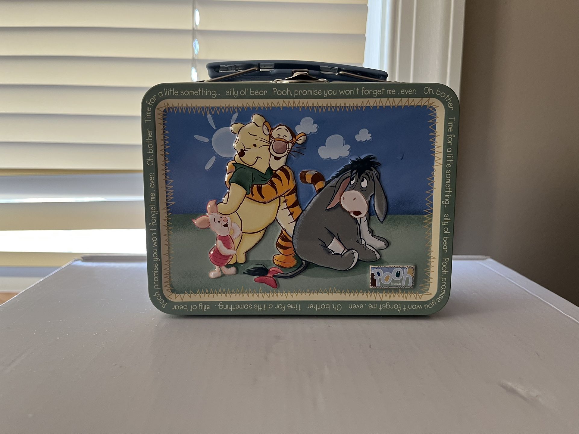 Disney Pooh and Friends 3D Collectible Tin Metal Mini Lunch Box