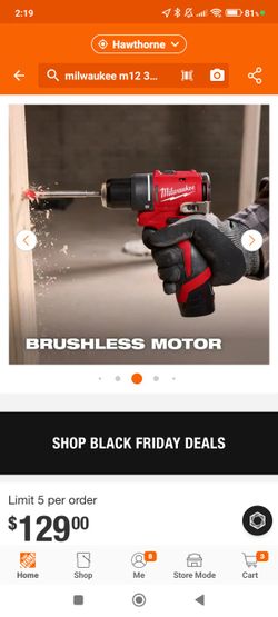 Milwaukee Drill Driver 3/8 Tool Only