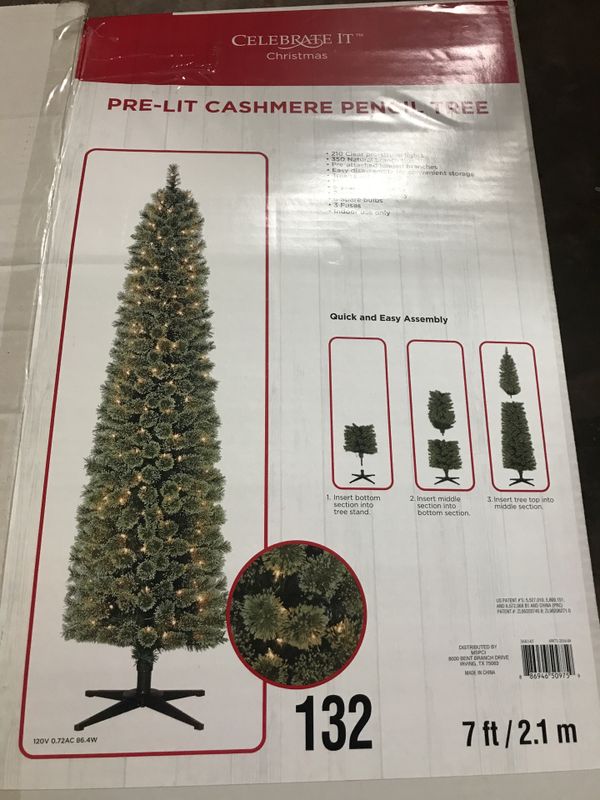 7ft Pre Lit Cashmere Pencil Christmas Tree For Sale In Phoenix AZ 7ft Pre Lit Cashmere Pencil Christmas Tree For Sale In Phoenix AZ
