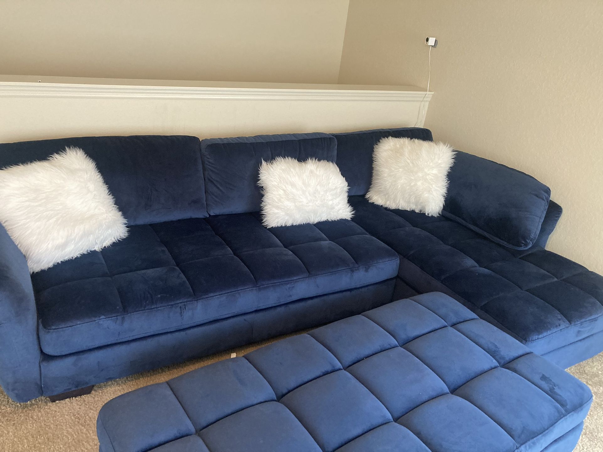 3 Piece Sectional Blue