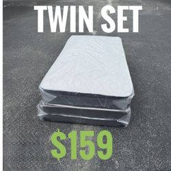 Twin Size Mattress Set – Medium Comfort – Available Today 🚚
