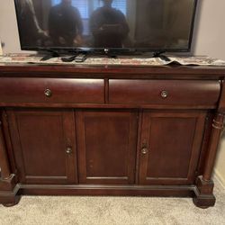 Wooden TV Stand with Storage