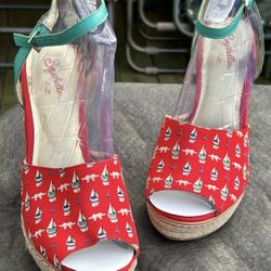 Seychelles Red Espadrilles 