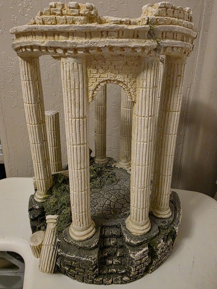 Top Fin® Roman Sanctuary Bubbler Aquarium Ornament