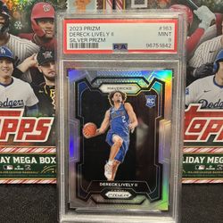 2023 Silver Prizm Dereck Lively PSA 9