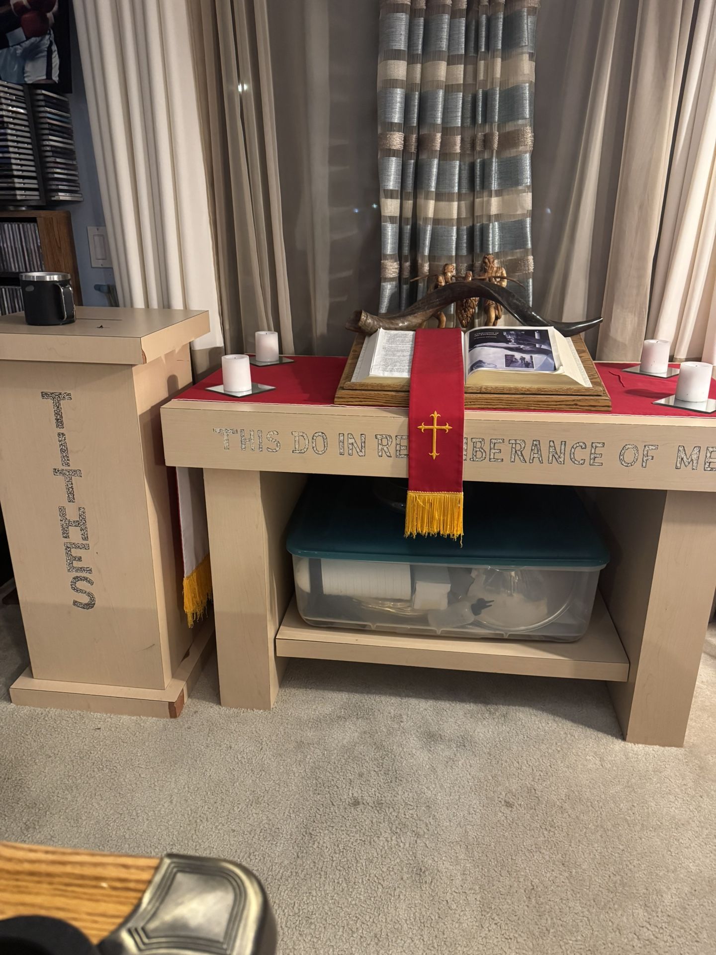 Tithe Box, Podium And Communion Table for Sale in Pontiac, MI - OfferUp