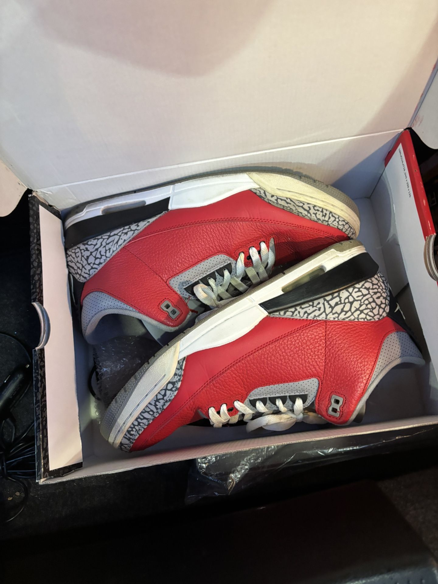 Jordan Retro 3 Red Cement Size 11.5 og All