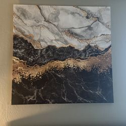 Golden Sandstone Abstract Art Modern Decoration for Offices, Business, Consultments, Bars, Canvas Living Rooms with Textured Finish Cotton Fabric Read