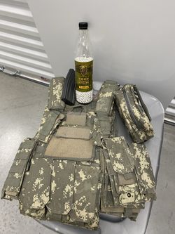 Matrix tactical system vest and full proper gear air soft