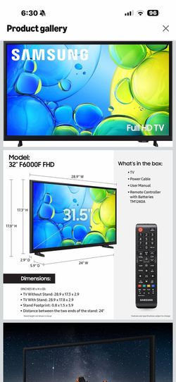 Samsung 32 inch TV brand new out of box  $150