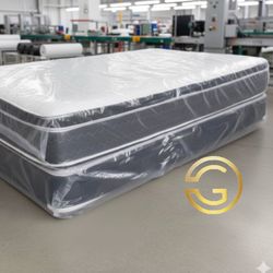 Queen Mattress Set PillowTop – Brand New –  Same Day Delivery Available 🚚