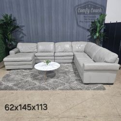 💎 Light Gray Haverty’s Sectional Sofa (Delivery Available!! )
