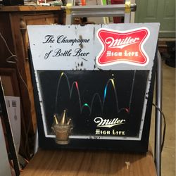 Vintage Miller High Life Sign