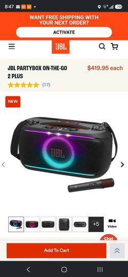 JBL Party On The Go bluetooth speaker
