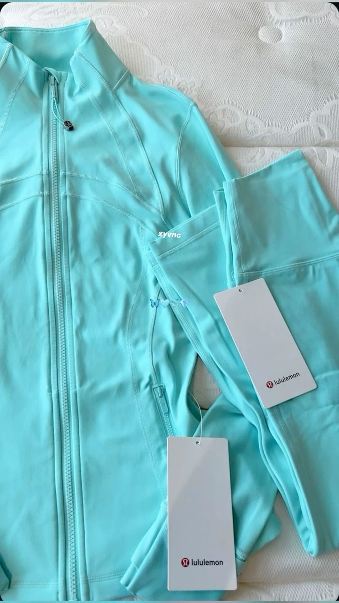 Teal Lululemon Short Set.