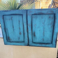 Rustic Green Cabinet